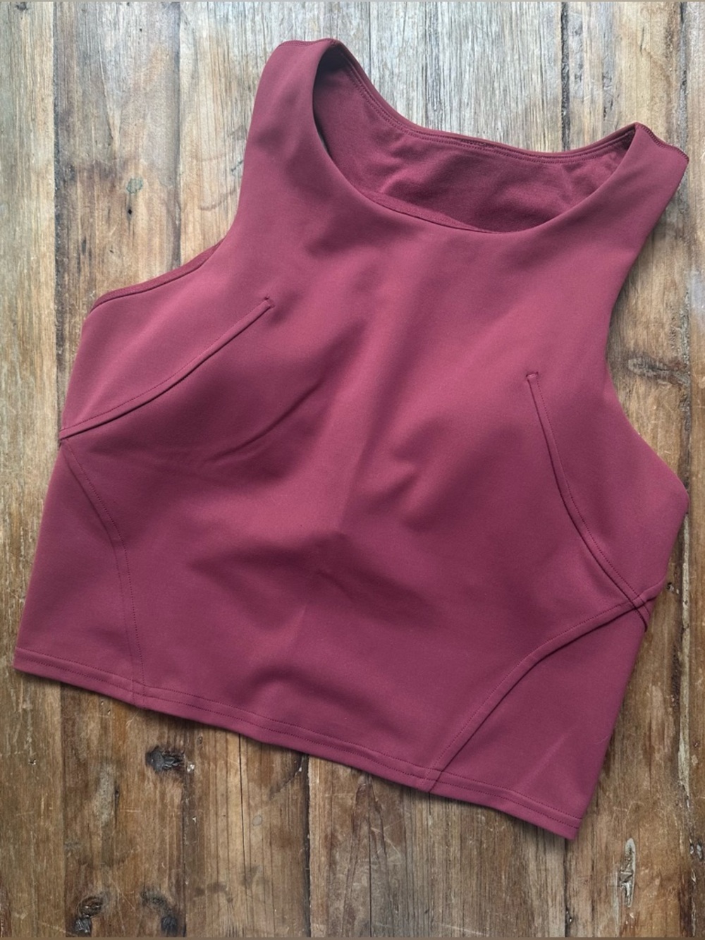 lululemon invigorate tank in mulled wine